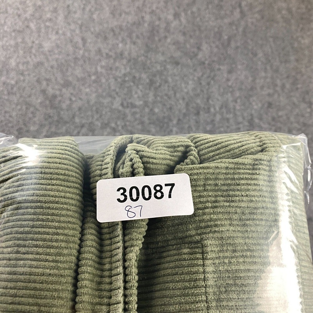 Zara Jacket Womens Small Corduroy Green Trucker Front Pockets‎ Outerwear Frayed - Picture 10 of 10